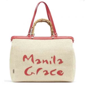 Borsa Shopping in Paglia Manila Grace Naturale Rosso - S2AB284TUMA021 (2)